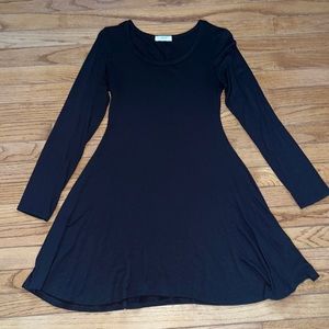 Plain black dress
